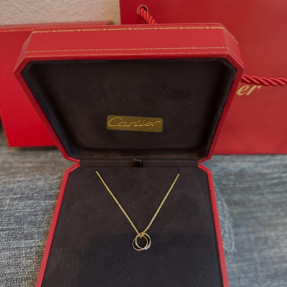 Cartier Vintage baby Trinity Gold Necklace